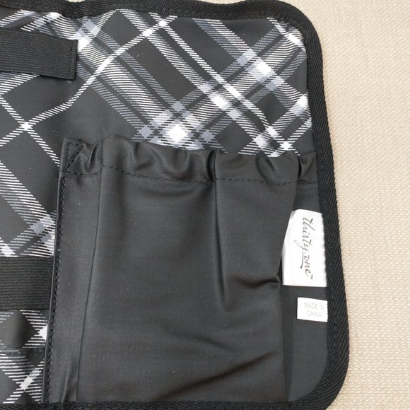 THIRTY-ONE PLAID TRAVEL MAKEUP BRUSH ORGANIZER - Picture 5 of 11